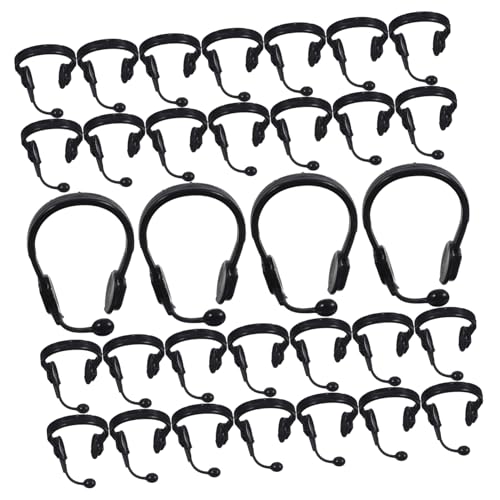 SOPOTUTU 50 Stück Puppenhaus Headset Zubehör Puppenhaus Kinderpuppe Mini Headset Dekoratives Mini Kopfhörer Headset Miniatur Headset Mini Simulationsspielzeug Miniatur Kopfhörer von SOPOTUTU