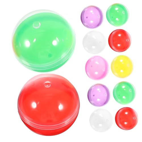 SOPOTUTU 50 Stück Teiliges Bunte Kunststoffkugeln zum Befüllen Wiederverwendbare Hohle Spiel und Geschenkverpackungskugeln Geeignet für Verkaufsautomaten und Partydekoration SOPOTUTU 50 Stück Teiliges Bunte Kunststoffkugeln zum Befüllen Wiederverwendbare Hohle Spiel und Geschenkverpackungskugeln Geeignet für Verkaufsautomaten und Partydekoration von SOPOTUTU