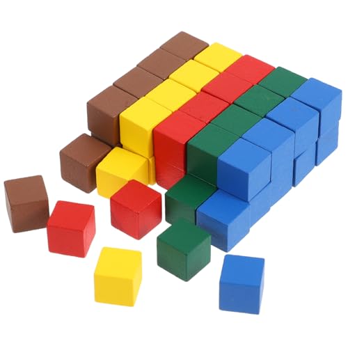 SOPOTUTU 50 Stück Teiliges Holz Schachfiguren Bunte Ersatzfiguren für Brettspiele Leicht und Kompakt Geeignet für Erwachsene als Ersatz für Lernspiele von SOPOTUTU