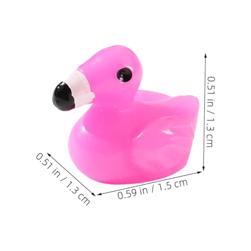 SOPOTUTU 50 Stück Teiliges Mini Resin Flamingo Figuren Bunte Kleine Flamingos für DIY Puppenhaus Garten Deko Kindgerechte Mikro Landschaften Vielseitige Party und Terrarien Dekoration von SOPOTUTU
