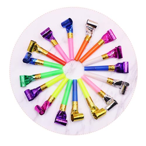 SOPOTUTU 50 Stück Tröten mit Langem Bunte Party Pfeifen für Kindergeburtstag Laute Geburtstags Mitgebsel Langlebige Partygadgets für Mädchen und Jungen für Feierlichkeiten SOPOTUTU 50 Stück Tröten mit Langem Bunte Party Pfeifen für Kindergeburtstag Laute Geburtstags Mitgebsel Langlebige Partygadgets für Mädchen und Jungen für Feierlichkeiten von SOPOTUTU