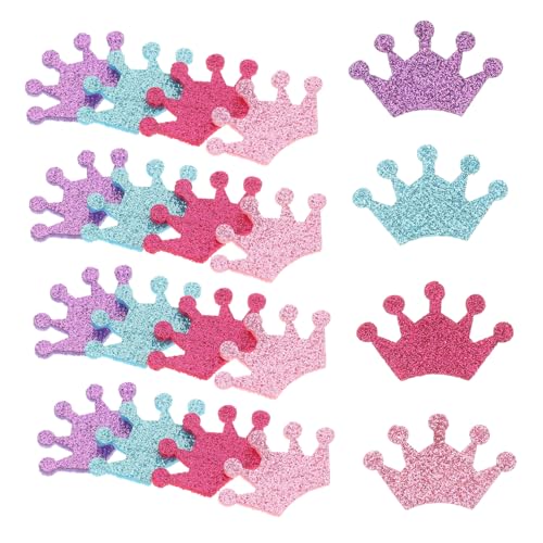 SOPOTUTU 50 Stück Verwirrter Puppenkopfschmuck Deko Winziger Puppenkopfschmuck Puppen Mini-Kopfschmuck Kopfschmuck Mini Kleine Kronen Zum Basteln Für Handwerk Miniatur-Kronen Nicht Gewebt von SOPOTUTU