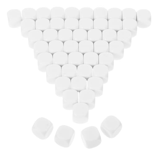 SOPOTUTU 50Stücke Leere für DIY Brettspiele Hochglänzende Acrylwürfel für Siebdruck und Pad Druck Tragbar für Kreatives Tabletop Gaming und Rollenspiele SOPOTUTU 50Stücke Leere für DIY Brettspiele Hochglänzende Acrylwürfel für Siebdruck und Pad Druck Tragbar für Kreatives Tabletop Gaming und Rollenspiele von SOPOTUTU