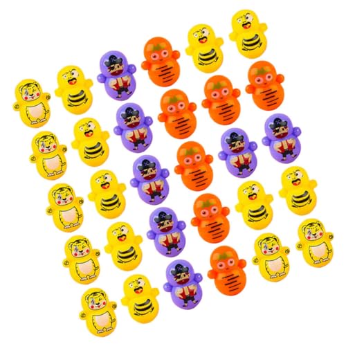 SOPOTUTU 50Stücke Mini Wackelspielzeug Niedliche Tierfiguren Für Dekorative Tumbler Dekoration Für Partys Und Schreibtischgestaltung Langlebiges Kunststoffmaterial von SOPOTUTU