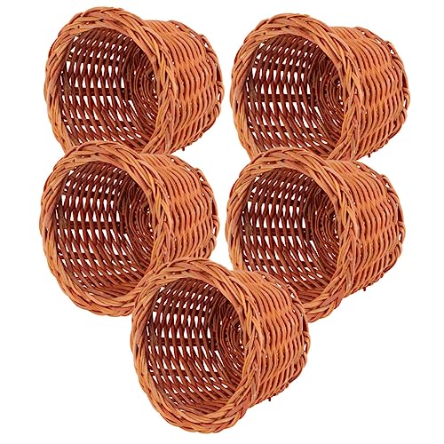 SOPOTUTU 5Stücke Mini Geflochtene Körbe für Puppenhaus Zubehör Handgemachtes Rattan Modell für Dekoration Stabil und Langlebig für Miniaturen und Micro Landschaften SOPOTUTU 5Stücke Mini Geflochtene Körbe für Puppenhaus Zubehör Handgemachtes Rattan Modell für Dekoration Stabil und Langlebig für Miniaturen und Micro Landschaften von SOPOTUTU