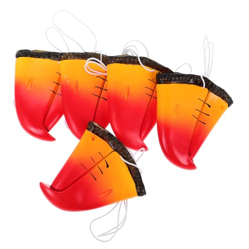 SOPOTUTU 5Stücke Teiliges Papageiennasen Set für Halloween Cosplay Tragbare Tiernasen Requisite für Mottopartys und Bühnenaufführungen Wiederverwendbar und Waschbar für Tierkostüme von SOPOTUTU