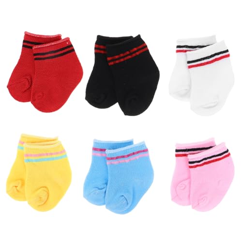 SOPOTUTU 6 Paar Puppensocken Für Mädchen Baumwolle Puppen Mini Puppe Puppensocken Deko Puppensocken Puppenschuhe Puppensocken Gestrickt Puppenzubehör Puppensocken Puppenhaus SOPOTUTU 6 Paar Puppensocken Für Mädchen Baumwolle Puppen Mini Puppe Puppensocken Deko Puppensocken Puppenschuhe Puppensocken Gestrickt Puppenzubehör Puppensocken Puppenhaus von SOPOTUTU