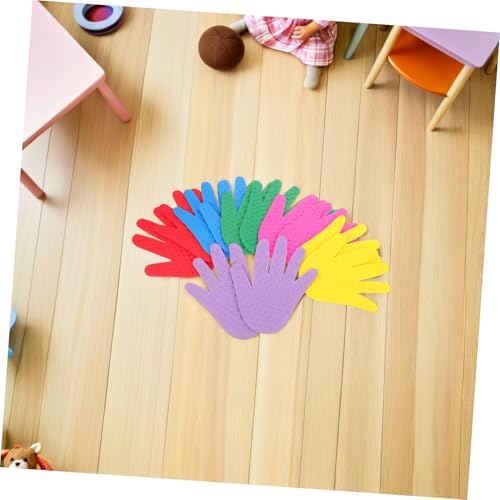 SOPOTUTU 6 Paare Kinderkooperation Im Freien Spotmarkierungen Für Übungen Vorschulspielzeug Taktile Handabdrücke Vorschulausrüstung Sensorisches -fitnessgeräte Plastik von SOPOTUTU