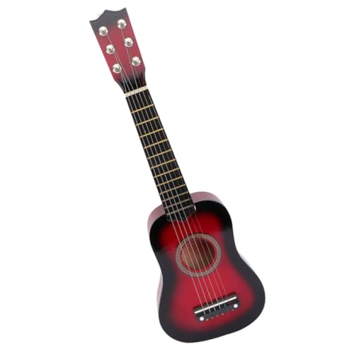 SOPOTUTU 6 Saiter Akustikgitarre mit Verstellbaren Saiten Holzspielzeug Gitarre für Mädchen und Jungen Pädagogisches Musikinstrument für Kreative Früherziehung Rot SOPOTUTU 6 Saiter Akustikgitarre mit Verstellbaren Saiten Holzspielzeug Gitarre für Mädchen und Jungen Pädagogisches Musikinstrument für Kreative Früherziehung Rot von SOPOTUTU