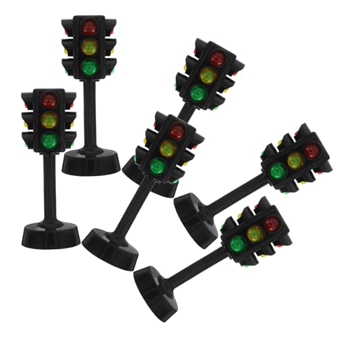 SOPOTUTU 6 Stück Ampelspielzeug -ampel-Spiel Im Freien Stopplicht Ampel Für Bahnübergänge Verkehrszeichen Für Zum Bahnübergang Abs Black SOPOTUTU 6 Stück Ampelspielzeug -ampel-Spiel Im Freien Stopplicht Ampel Für Bahnübergänge Verkehrszeichen Für Zum Bahnübergang Abs Black von SOPOTUTU