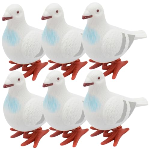 SOPOTUTU 6 Stück Aufzieh Tauben Künstliche Pigeon Spielzeuge für für Partys Schule Weihnachten und Geburtstage Handlich und Platzsparend in Weiß SOPOTUTU 6 Stück Aufzieh Tauben Künstliche Pigeon Spielzeuge für für Partys Schule Weihnachten und Geburtstage Handlich und Platzsparend in Weiß von SOPOTUTU