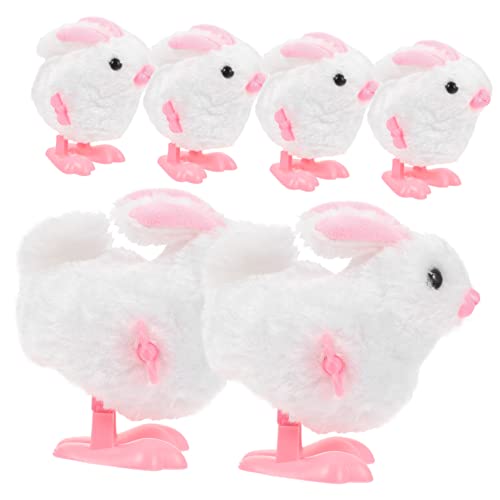 SOPOTUTU 6 Stück Aufziehbare Osterhasen Plüsch Kaninchen mit Springendes für Energiesparend Batterien Kleines Ostergeschenk SOPOTUTU 6 Stück Aufziehbare Osterhasen Plüsch Kaninchen mit Springendes für Energiesparend Batterien Kleines Ostergeschenk von SOPOTUTU