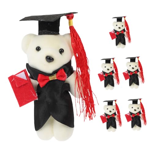 SOPOTUTU 6 Stück Dr. Bärenpuppe Abschlussbär Puppen Plüschbärenspielzeug Abschluss Ausgestopfter Bär Mini-teddybären Abschlussbereitungen Kleiner Bär Aus Plüsch Mini-Grad-bär Polyester SOPOTUTU 6 Stück Dr. Bärenpuppe Abschlussbär Puppen Plüschbärenspielzeug Abschluss Ausgestopfter Bär Mini-teddybären Abschlussbereitungen Kleiner Bär Aus Plüsch Mini-Grad-bär Polyester von SOPOTUTU