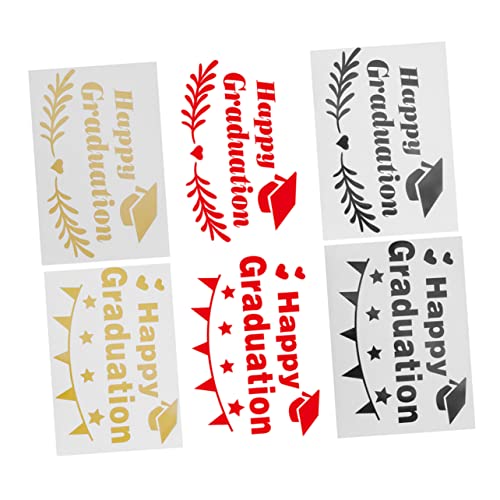 SOPOTUTU 6 Stück Graduation Party Balloon Sticker Aufkleber für Abschlussfeiern Dekorative Ballonaufkleber für Festlichkeiten und Feiern SOPOTUTU 6 Stück Graduation Party Balloon Sticker Aufkleber für Abschlussfeiern Dekorative Ballonaufkleber für Festlichkeiten und Feiern von SOPOTUTU