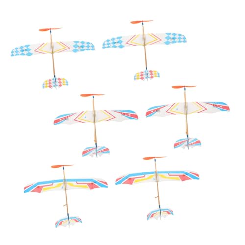 SOPOTUTU 6stücke Gummiband-Flugzeug Modell Für Junge Mädchen Leichter Outdoor-Segelflieger Mit Gummiantrieb DIY-Spielzeug Für Flugzeugrennen Und Lernen SOPOTUTU 6stücke Gummiband-Flugzeug Modell Für Junge Mädchen Leichter Outdoor-Segelflieger Mit Gummiantrieb DIY-Spielzeug Für Flugzeugrennen Und Lernen von SOPOTUTU