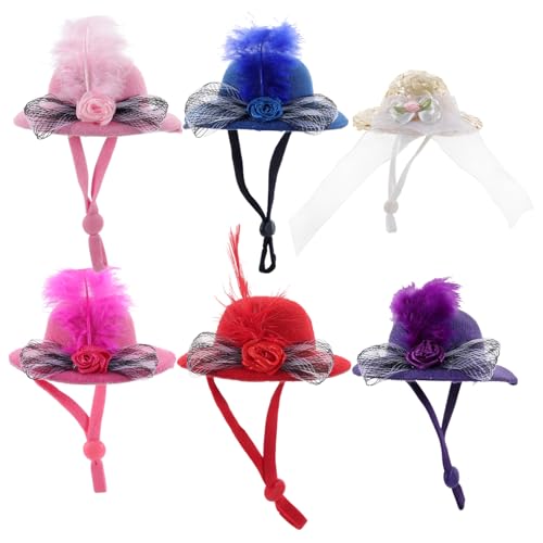 SOPOTUTU 6 Stück Hüte für Puppen Teiliges aus Hochwertigem Material Dekoration für Teepartys DIY Projekte und Puppenzubehör für Kreative Bastelideen und Puppenliebhaber SOPOTUTU 6 Stück Hüte für Puppen Teiliges aus Hochwertigem Material Dekoration für Teepartys DIY Projekte und Puppenzubehör für Kreative Bastelideen und Puppenliebhaber von SOPOTUTU