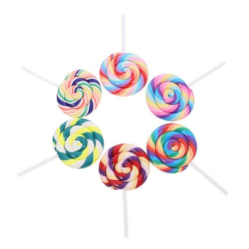 SOPOTUTU 6 Stück Lollipop Dekorationen aus Weichem DIY Zubehör für Kreative Bastelprojekte Requisiten für Feiern und Veranstaltungen SOPOTUTU 6 Stück Lollipop Dekorationen aus Weichem DIY Zubehör für Kreative Bastelprojekte Requisiten für Feiern und Veranstaltungen von SOPOTUTU
