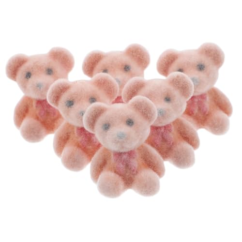SOPOTUTU 6 Stück Mini Bärenpuppen Babyspielzeug Bärenornament Babyparty Mini Stoffspielzeug Zum Schulabschluss Kleine Bären Kleine Stofftiere Zum Schulabschluss von SOPOTUTU