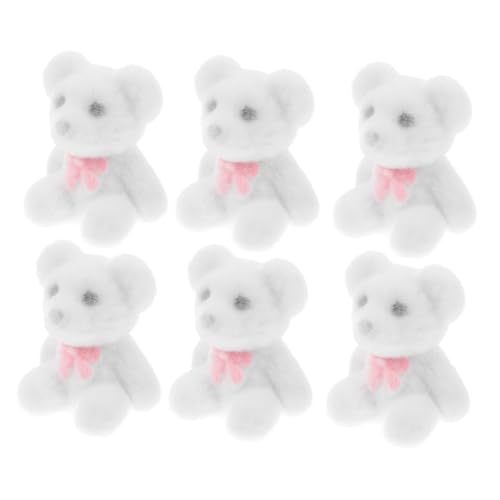 SOPOTUTU 6 Stück Mini Beflockte Handgemachte Dekorative Tortenaufsätze aus Plüsch für Hochzeiten Shower und Kindergeburtstage Süße Tierfiguren und Diy Zubehör Weiß SOPOTUTU 6 Stück Mini Beflockte Handgemachte Dekorative Tortenaufsätze aus Plüsch für Hochzeiten Shower und Kindergeburtstage Süße Tierfiguren und Diy Zubehör Weiß von SOPOTUTU