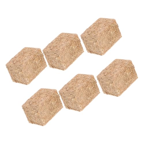 SOPOTUTU 6 Stück Mini Heuballen Heuballen für Puppenhaus und Bastelprojekte Realistische Dekoration für Herbst und Ernteszene DIY Zubehör für Kreative Anwendungen SOPOTUTU 6 Stück Mini Heuballen Heuballen für Puppenhaus und Bastelprojekte Realistische Dekoration für Herbst und Ernteszene DIY Zubehör für Kreative Anwendungen von SOPOTUTU