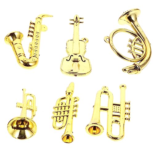 SOPOTUTU 6 Stück Musikinstrumente Teiliges Kunststoff für Puppenhaus Trompete und Saxophon Weihnachtsbaum Dekoration Fördert Kreativität und Geschicklichkeit bei Kindern SOPOTUTU 6 Stück Musikinstrumente Teiliges Kunststoff für Puppenhaus Trompete und Saxophon Weihnachtsbaum Dekoration Fördert Kreativität und Geschicklichkeit bei Kindern von SOPOTUTU