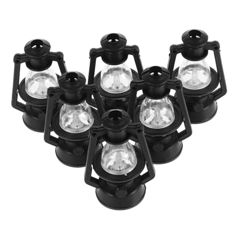 SOPOTUTU 6 Stück Puppenhauslaterne Deko Miniatur-Laterne Miniaturlampen Dolly Bausatz Kleine Petroleumlampe Szene Winzig Figur Möbel Landschaft Retro Ornament Mikro Plastik Black SOPOTUTU 6 Stück Puppenhauslaterne Deko Miniatur-Laterne Miniaturlampen Dolly Bausatz Kleine Petroleumlampe Szene Winzig Figur Möbel Landschaft Retro Ornament Mikro Plastik Black von SOPOTUTU