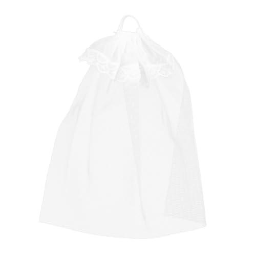 SOPOTUTU 6 Stück Puppenschleier Mädchen Kleid Spitze Hochzeitsschleier Hochzeitspuppe Braut- Kleiner Hochzeitsschleier Der Hochzeitsschleier Kostüm Hochzeitsschleier Bjd-Puppen Garn Weiß von SOPOTUTU