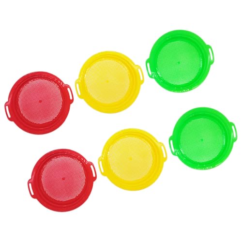 SOPOTUTU 6 Stück Sandsieb für den Strand Outdoor strandspielzeug Sandfilter für draußen Sandspielzeugset Strandsandsifter klein Sandsiebe Steinsieb Plastik SOPOTUTU 6 Stück Sandsieb für den Strand Outdoor strandspielzeug Sandfilter für draußen Sandspielzeugset Strandsandsifter klein Sandsiebe Steinsieb Plastik von SOPOTUTU