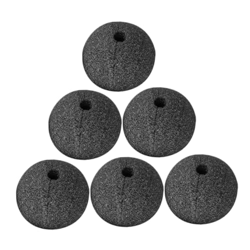 SOPOTUTU 6 Stück Schwarze Clownsnase Nase für Theateraufführungen Maskerade Events Lustige Accessoires für Fasching Halloween SOPOTUTU 6 Stück Schwarze Clownsnase Nase für Theateraufführungen Maskerade Events Lustige Accessoires für Fasching Halloween von SOPOTUTU