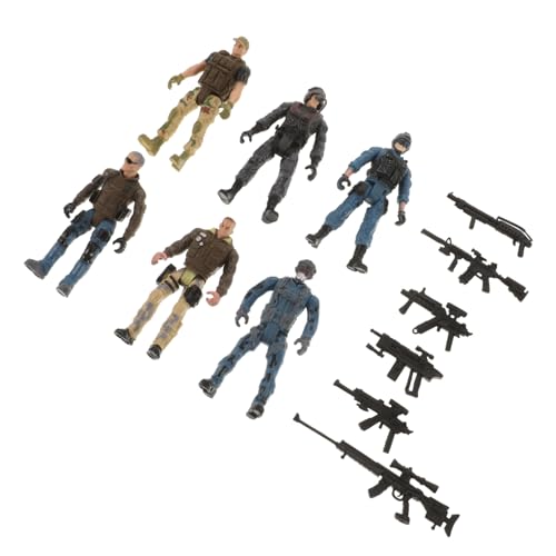 SOPOTUTU 6 Stück Teiliges Bewegliche Soldatenfiguren mit Gelenken Realistische Polizei Militärmodelle Detailreiche Actionfiguren für Jungen und Mädchen für Kreative Rollenspiele SOPOTUTU 6 Stück Teiliges Bewegliche Soldatenfiguren mit Gelenken Realistische Polizei Militärmodelle Detailreiche Actionfiguren für Jungen und Mädchen für Kreative Rollenspiele von SOPOTUTU