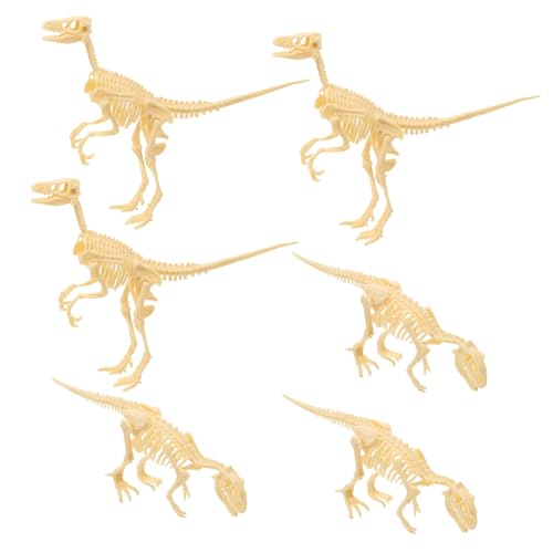SOPOTUTU 6 Stück Teiliges Dinosaurier Knochen für Realistische Fossilienfiguren zum Ausgraben und Basteln Tyrannosaurus und Velociraptor Perfektes Lernspielzeug für Kreative SOPOTUTU 6 Stück Teiliges Dinosaurier Knochen für Realistische Fossilienfiguren zum Ausgraben und Basteln Tyrannosaurus und Velociraptor Perfektes Lernspielzeug für Kreative von SOPOTUTU