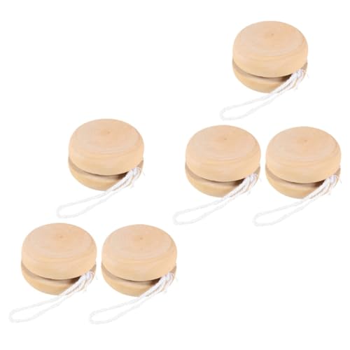 SOPOTUTU 6 Stück Teiliges Holz Yo Yo Balls Stabile Blanke Holzkugeln zum Bemalen DIY Hand Painting für Pädagogisch Fördernd für Soziale Interaktion und Motorische Fähigkeiten SOPOTUTU 6 Stück Teiliges Holz Yo Yo Balls Stabile Blanke Holzkugeln zum Bemalen DIY Hand Painting für Pädagogisch Fördernd für Soziale Interaktion und Motorische Fähigkeiten von SOPOTUTU