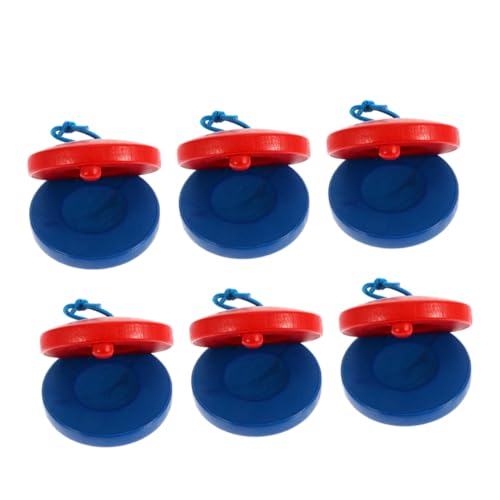 SOPOTUTU 6 Stück Teiliges Holz kastagnetten Musikalisches Schlaginstrument Lernspielzeug zur Frühförderung Rhythmus und Klangförderung in Rot und Blau SOPOTUTU 6 Stück Teiliges Holz kastagnetten Musikalisches Schlaginstrument Lernspielzeug zur Frühförderung Rhythmus und Klangförderung in Rot und Blau von SOPOTUTU