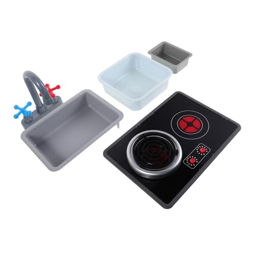 SOPOTUTU 6 Stück Teiliges Junge Mädchen Küchenspielset mit Realistischem Induktionsherd Wasserhahn und Spülen in Verschiedenen Formen Rollenspiel Kochzubehör mit Licht und Soundeffekten SOPOTUTU 6 Stück Teiliges Junge Mädchen Küchenspielset mit Realistischem Induktionsherd Wasserhahn und Spülen in Verschiedenen Formen Rollenspiel Kochzubehör mit Licht und Soundeffekten von SOPOTUTU