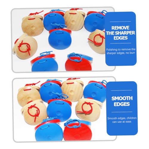 SOPOTUTU 6 Stück Teiliges Kastagnetten aus Sicherem Holz Bunte Musikinstrumente zur Frühkindlichen Musikförderung Ergonomisch Schadstofffrei für Sensorische Entwicklung und Musikalisches SOPOTUTU 6 Stück Teiliges Kastagnetten aus Sicherem Holz Bunte Musikinstrumente zur Frühkindlichen Musikförderung Ergonomisch Schadstofffrei für Sensorische Entwicklung und Musikalisches von SOPOTUTU