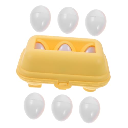 SOPOTUTU 6 Stück Teiliges Lernspielzeug Matching Eier für Kleinkinder Farbige Form Farberkennung Pädagogisches Beobachtung Konzentration und Feinmotorik von SOPOTUTU