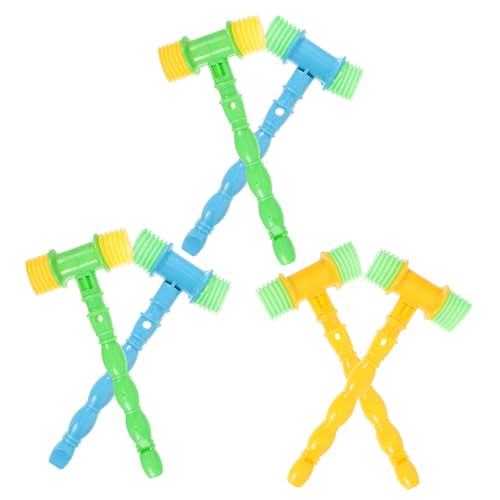 SOPOTUTU 6 Stück Teiliges Musikhammer Bunte Junge Mädchen Schlagspielzeuge aus Hochwertigem Sicher Langlebig Fördert Neugier und Denkentwicklung für Ab Geburt Zufällige Zufällige Farbe von SOPOTUTU