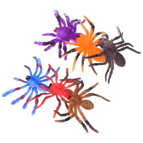 SOPOTUTU 6 Stück Teiliges Realistische Farbwechsel Spinnentiere aus Resin Kinderfreundliche Wasseraktivierte Spinnenmodelle für Halloween Deko Lernspielzeug und Partyspaß von SOPOTUTU