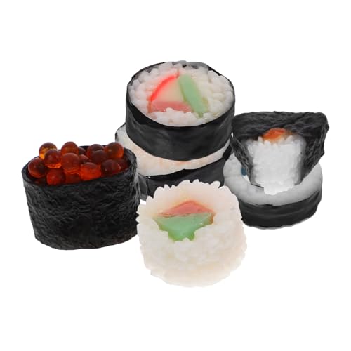 SOPOTUTU 6 Stück Teiliges Realistischer Japanischer Sushi Food Modelle für Fotografie und Dekoration Sushi für Heimdekoration und Spielküche für Events und Ausstellungen SOPOTUTU 6 Stück Teiliges Realistischer Japanischer Sushi Food Modelle für Fotografie und Dekoration Sushi für Heimdekoration und Spielküche für Events und Ausstellungen von SOPOTUTU