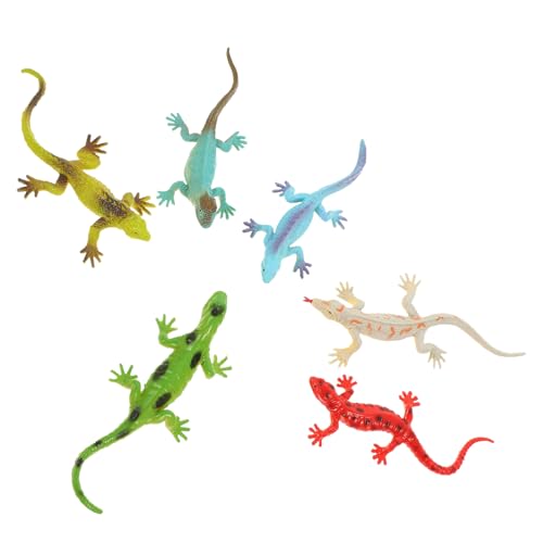 SOPOTUTU 6 Stück Teiliges Realistisches Echsen aus Langlebigem Kunststoff Detailgetreue Reptilienfiguren für Lernspielzeug und Lebensechte Dekoration SOPOTUTU 6 Stück Teiliges Realistisches Echsen aus Langlebigem Kunststoff Detailgetreue Reptilienfiguren für Lernspielzeug und Lebensechte Dekoration von SOPOTUTU
