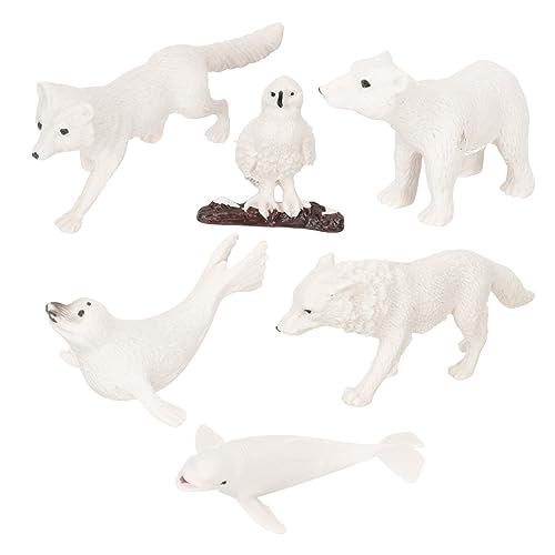 SOPOTUTU 6 Stück Teiliges Set Realistischer Wildtierfiguren für Lernspielzeug für Kreative Spiele für Winter und Themenpartys Fördert Fantasie und Tierwissen SOPOTUTU 6 Stück Teiliges Set Realistischer Wildtierfiguren für Lernspielzeug für Kreative Spiele für Winter und Themenpartys Fördert Fantasie und Tierwissen von SOPOTUTU