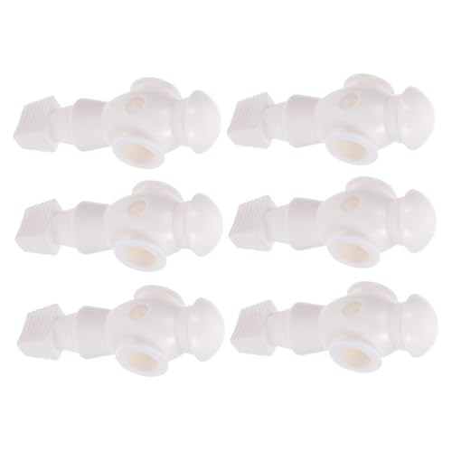 SOPOTUTU 6 Stück Teiliges Tischkicker Spieler Figuren aus Resin Weiße Fußballspieler Ersatzteile für Tischfußballmaschine Leicht Langlebig und Installieren für Tischfußball Zubehör von SOPOTUTU