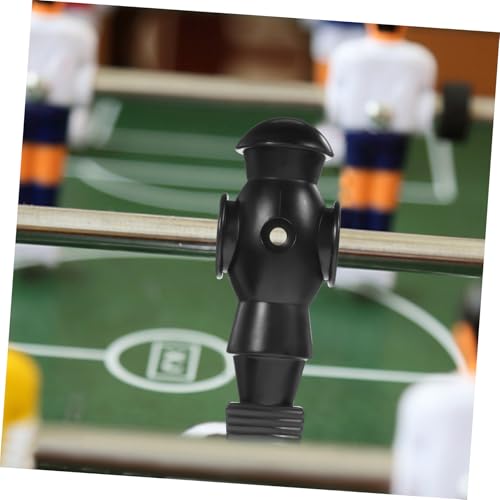 SOPOTUTU 6 Stück Tischfußballspieler Ersatzteile aus Strapazierfähigem PP und Harz Farblich Abgesetzt in Schwarz und Blau Langlebige Kickerfiguren für Tischkicker Fußballspieler Zubehör von SOPOTUTU