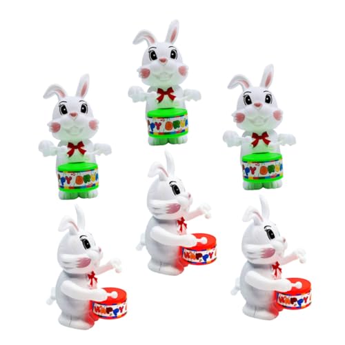 SOPOTUTU 6 Stück Trommel Kaninchen Lustiges Trommel Cartoon Kaninchenförmiges Aufziehspielzeug Kaninchen Kinderspielzeug Zartes Kaninchen Aufziehfigur Kunststoff Zufällige Farbe SOPOTUTU 6 Stück Trommel Kaninchen Lustiges Trommel Cartoon Kaninchenförmiges Aufziehspielzeug Kaninchen Kinderspielzeug Zartes Kaninchen Aufziehfigur Kunststoff Zufällige Farbe von SOPOTUTU