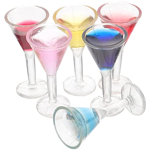 SOPOTUTU 6 Stück Weingläser aus Realistische Cocktailgläser für Puppenhaus Dekoration und Rollenspiele Mini Spielzeugbecher für Kreative Aktivitäten SOPOTUTU 6 Stück Weingläser aus Realistische Cocktailgläser für Puppenhaus Dekoration und Rollenspiele Mini Spielzeugbecher für Kreative Aktivitäten von SOPOTUTU