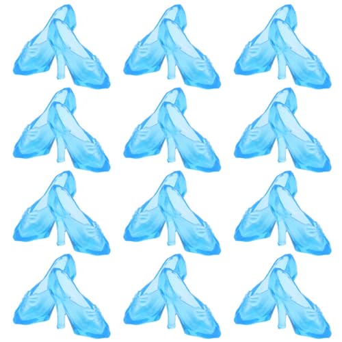 SOPOTUTU 60 Paare High Heel Puppenschuhe Kristallschuhe für Puppen für Rollenspiele Ergänzung für Puppenhaus Dekoration und Accessoires von SOPOTUTU