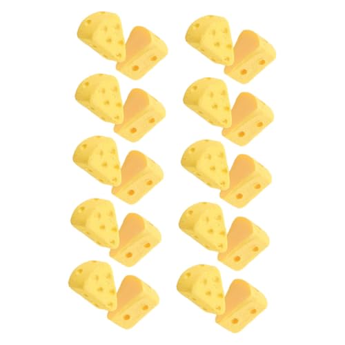 SOPOTUTU 60 Stück Mini Cheesecakes Figuren Miniatur Käsekuchen Dekoration Puppenhaus Zubehör Realistische Mini Dessert Modelle für DIY Bastelprojekte und Puppenhausküchen von SOPOTUTU