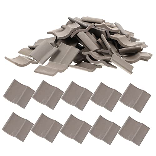 SOPOTUTU 60 Stück Teiliges Miniatur Ziegelsteine aus Hochwertigem Realistische DIY Hausziegel für Sandtisch Mikro Landschaft und Gartendekoration von SOPOTUTU