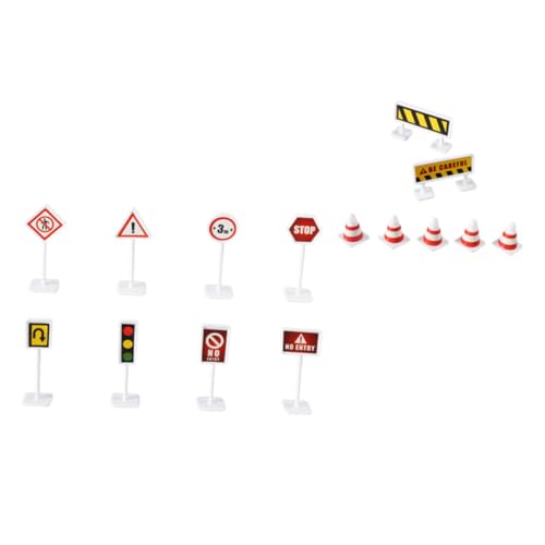 SOPOTUTU 6Sätze Teiliges Straßenverkehrszeichen Für Pädagogisches Lernspielzeug Für Frühe Fördert Verkehrssicherheit Und Kognitive Fähigkeiten Aus Hochwertigem Material von SOPOTUTU