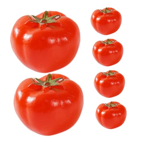 SOPOTUTU 6Stücke Künstliche Tomatenmodelle Realistische Simulation Dekoratives Gemüse Für Schaufenster DIY Projekte Und Kreative Bastelideen Für Veranstaltungen SOPOTUTU 6Stücke Künstliche Tomatenmodelle Realistische Simulation Dekoratives Gemüse Für Schaufenster DIY Projekte Und Kreative Bastelideen Für Veranstaltungen von SOPOTUTU